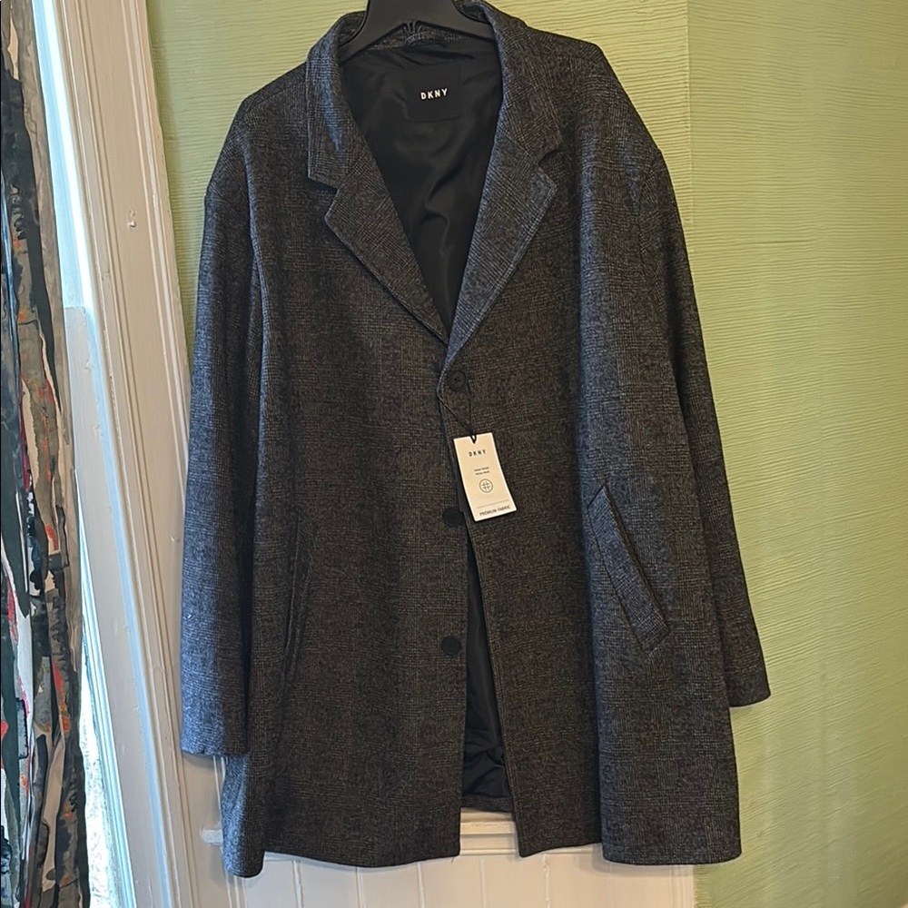 DKNY Men's Gray Coat